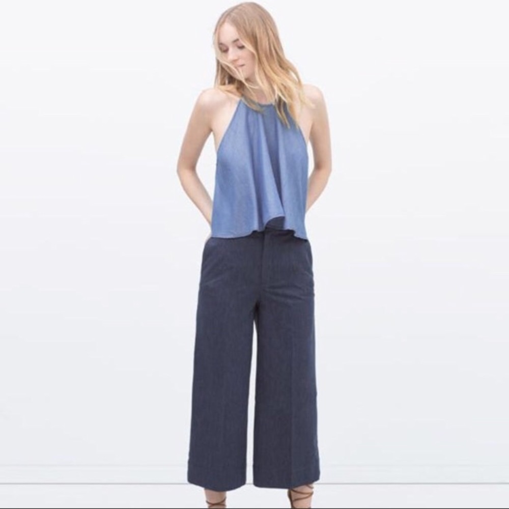 Zara denim top